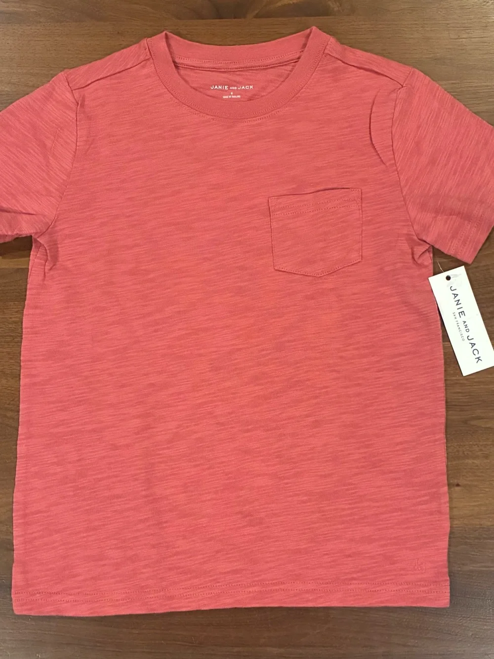 Janie and Jack Short-Sleeve Pocket Tee - Pink